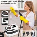 Handheld Steam Cleaner, Steamer For Cleaning, 2500W Pressurized Steam Cleaner With 1.2L Water Tank And 12 Attachments, - Image 9