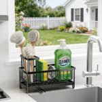 Kitchen Sink Rack Sponge Holder Soap Dish Drain Storage Organizer Brush Holder - Image 7