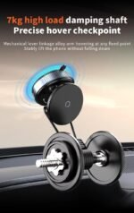 Car Phone Holder, Upgraded 360Adjustable Vacuum Suction 20X  Magnets - Image 8
