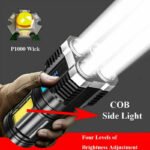 POWERFUL Tactical Quad-Core Super Bright Torch LED Flashlight USB Rechargeable Camping - Image 5