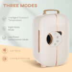 Portable Skincare Fridge with LED Display, 12L Mini Fridge for Beauty, Makeup and Cosmetics, Small Refrigerator Cooler for Bedroom, Home Office, Desktop, White - Image 7