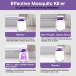 1Pc Plug-in Mosquito Zapper For Summer Max 1076Sq.Feet Range Electric Fly Zapper With 3 Modes Mosquito Killer Lamp For Indoor Outdoor - Image 3