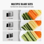 French Fry Cutter Stainless Steel Potato Vegetable Slicer Chopper 3 Blades - Image 3