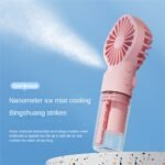 Strong Power Spray Humidification Small Mist Fan Humidification Usb Charging Portable Fan - Image 10
