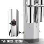 Milkshake Maker Kit, Stainless Steel Electric Milkshake Maker, 180W Milkshake Machine, Double Head Classic Milkshake Maker With 800ml Cup - Image 2