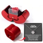 Fashion Jewelry Box Red Apple Christmas Gift Necklace Eternal Rose For Girl Mother's Day... - Image 10