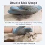 2-in-1 Pet Grooming Glove - Double-Sided Deshedding & Massage Brush For Cats Or Dogs, Removes Loose Hair From Fur & Furniture - Image 3