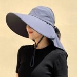 Sun Hat Female Sun Protection UV Protection Big Brim Summer Cover Full Face - Image 7