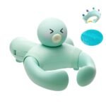 MiniJones Baby Bath Stand Suction Cup Wall-Mounted Adjustable Width Portable Standing Shower Holder - Image 10