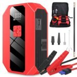 1Pc Portable Car Jump Starter Air Compressor 1500A 400PSI Car Battery Charger Jump Starter Power Bank LED Flashlight Digital Tire