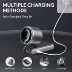 3 IN 1 Portable Handheld Turbo Fan, 5 Gear Wind,5000mAh Battery Operated - Image 5