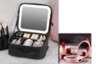 Smart LED Cosmetic Case With Mirror Cosmetic Bag Large Capacity Fashion - Image 7