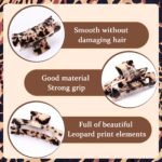 4Pcs Tortoise Hair Claw Clips, Acetate Hair Claw Clip Acrylic French Hair Banana Barrettes Jaw Clips, Stylish Hair Accessories For Women 3.15 Inch - Image 6