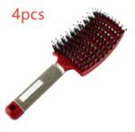 Hairbrush Anti Klit Brushy Haarborstel Women Detangler Hair Brush Bristle Nylon Scalp Massage  Teaser Hair Brush Comb - Image 3