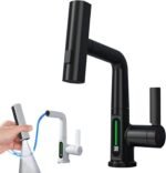 Intelligent Digital Display Faucet Pull-out Basin Faucet Temperature Digital Display Rotation - Image 4