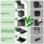 1Pc Portable Toilet For Car Camping Boating Hiking Outdoor Travel Potty With Carry Bag Foldable Emergency Toilet With Lid Trash Bags - Image 4