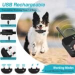 2 In 1 Wireless Electric Dog Fence Waterproof Pet Shock Boundary Containment System Electric Training Collar For Small Medium Large Dogs - Image 4