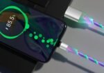 Compatible with Apple, Flowing Ligh Magnetic Streamer Data Line Cable for Iphone Android Typec - Image 4