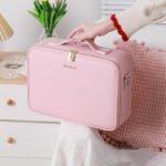 Smart LED Cosmetic Case With Mirror Cosmetic Bag Large Capacity Fashion - Image 3