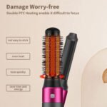 5 In 1 Hair Dryer Brush Kit, Blow Dryer Brush For Drying, Straightening, Volumizing, Curling And Styling Hair - 1000W - Gold - Image 8
