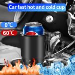 2 In1 Car Heating Cooling Cup 12V Smart Car Cup Holder Digital Temperature Display Drink Cup Warmer Cooler