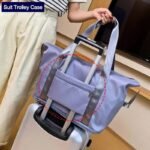 Foldable Storage Travel Bag Waterproof Large Capacity Gym Fitness Bag Weekender Overnight For Women - Image 8