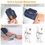 1Pc Digital Arm Blood Pressure Monitor LCD Digital Heart Beat BP Gauge Health Test With Voice - Image 4