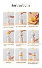 Multifunctional Wireless Electric Juicer Steel Orange Lemon Blender USB Portable Mini Fruit Squeezer Pressure Juicer Kitchen - Image 5