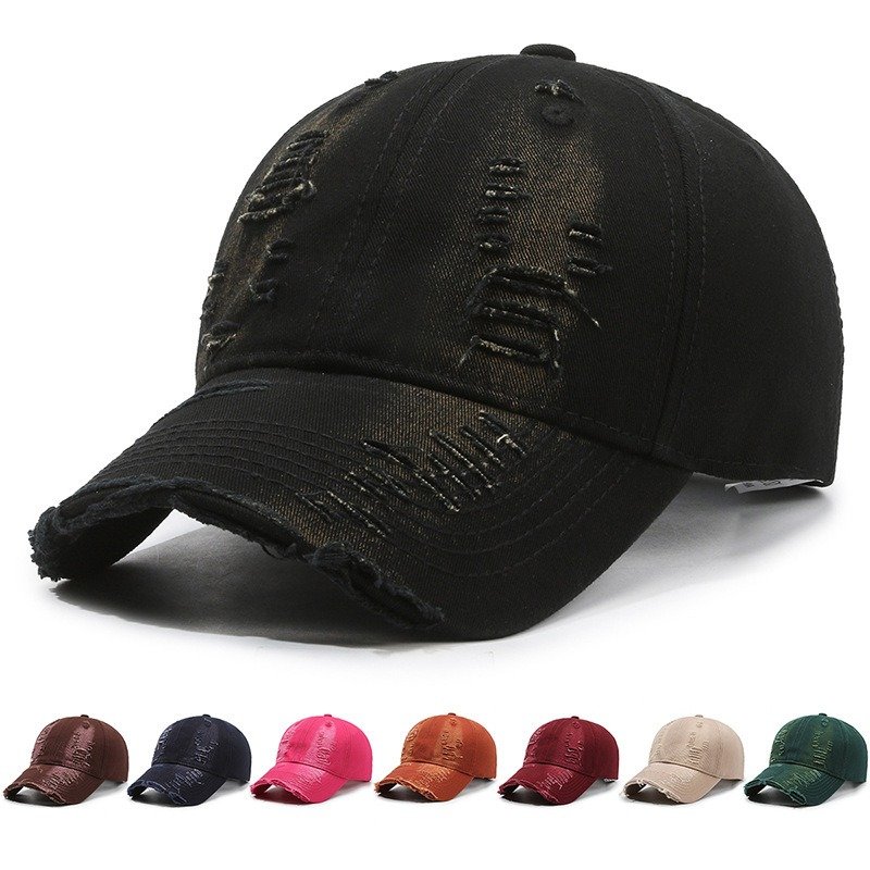 65a367bf-bb22-4ff9-9363-ee02f8e5571d.jpg Street Hole Vintage Baseball Cap Men Do The Old Cowboy Washed - Image 1
