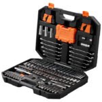 VEVOR Mechanics Tool Set And Socket Set,  Drive Deep And Standard Sockets, 145 Pcs SAE And Metric Mechanic Tool Kit With Bits,