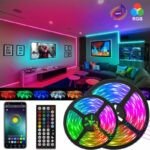 BRAND NEW 5050 RGB LED Strip Bluetooth Remote Lights TV Back Lights For Bar Room - Image 10
