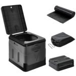 1Pc Portable Toilet For Car Camping Boating Hiking Outdoor Travel Potty With Carry Bag Foldable Emergency Toilet With Lid Trash Bags - Image 7