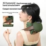 Trapezius Massager for Shoulders and Neck - Cervical Spine Relief Device with Electric Kneading Function for Home Use