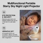 Projection Night Light - USB Powered Starry Sky Lamp for Bedroom Nursery Ambient Lighting - Image 7