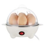 1Pc Electric Egg Cooker For Daily Breakfast Preparation 7-Capacity Hard-Boiled Egg Maker With Auto-Off Measuring Cup For Hard Boiled Steamed Vegetables Seafood Dumplings - Image 8