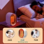 Desktop Electric Heater Mini Portable Fan Heater 220V PTC Ceramic Heating Warm Air Blower Home Office Warmer Machine - Image 2