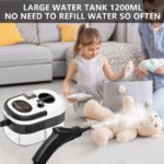 Handheld Steam Cleaner, Steamer For Cleaning, 2500W Pressurized Steam Cleaner With 1.2L Water Tank And 12 Attachments, - Image 6