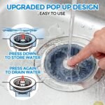 Sink Drain Strainer  Sink Stopper Kitchen Drain, 3 In 1 Kitchen Sink Drain Strainer With Anti Clogging Basket Kitchen Gadgets - Image 2