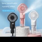 Strong Power Spray Humidification Small Mist Fan Humidification Usb Charging Portable Fan - Image 4