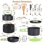 16Pcs Camping Cooking Ware Set Camping Stove Cookware Kit - Image 3
