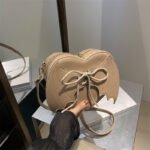 Heart Shape Bag Strap Design Bat Wings One Shoulder Crossbody Bag - Image 3