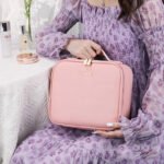 Smart LED Cosmetic Case With Mirror Cosmetic Bag Large Capacity Fashion - Image 2
