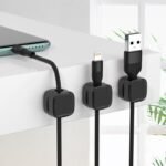 Magnetic Cable Clip Under Desk Cable Management Adjustable Cord Holder Wire Organizer And Cable Management Wire Keeper - Image 5