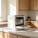 Portable Countertop Mini Dishwasher, 1.6 Gal Water Tank, 5 Wash Programs, Air-Dry Function - Image 2