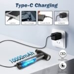 1Set Compressed Air Duster Brushless Motor 250000RPM Stepless Variable Speed 1WmAh Battery Cordless Dust Blower Vacuum Cleaner Portable Jet Dry Blower For PC Keyboard Car Home - Image 8
