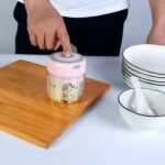 Mini Electric Garlic Chopper 8.45OZ Cordless Garlic Mincer Food Chopper Rechargeable Food Blender Chili Nut Onion Pepper Meat Ginger Food - Image 2