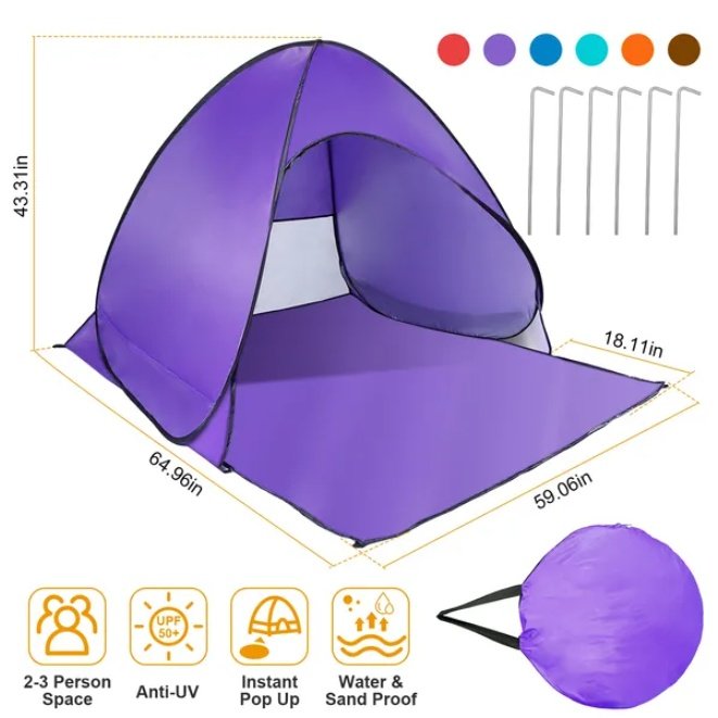 8e2f07eb-a63b-436c-85dc-f31d95272f4f.jpg UV Resistant Automatic Waterproof Tent Canopy - Image 1