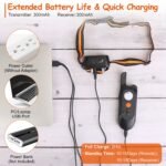 1Pc 984FT Dog Training Collar IP65 Waterproof Pet Beep Vibration Electric Shock Collar 3 Channels Rechargeable Transmitter Receiver Trainer With Recording Safety Keypad Lock - Image 3
