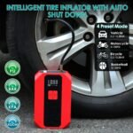1Pc Portable Car Jump Starter Air Compressor 1500A 400PSI Car Battery Charger Jump Starter Power Bank LED Flashlight Digital Tire - Image 10