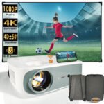 4K 5G Bluetooth Projector  4D Keystone Correction Native 1080P Full HD Outdoor Movie Projector For Smart Phone Laptop PC DVD TV PS4 - Image 3